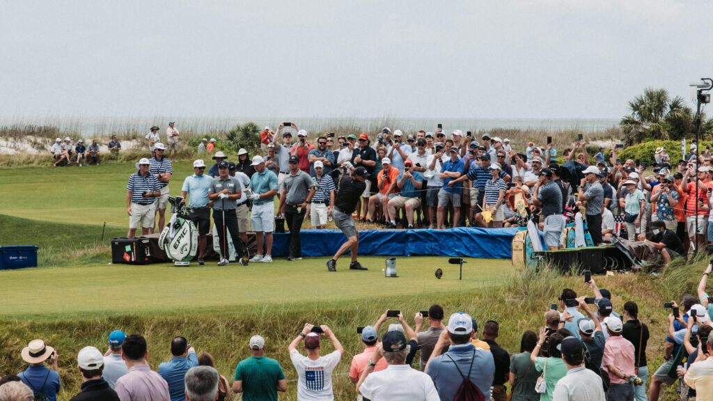 pexels-photo-8454466-8454466 Professional golf tournament with large audience on Kiawah Island, SC.